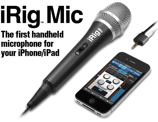 iRig Mic, are you a singer, musical performer someone who NEEDS to record voices/meetings?  This new gadget could be for you!